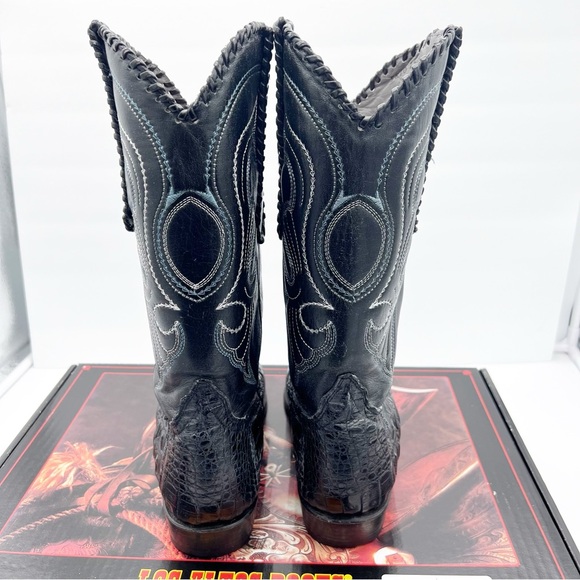 Los Altos Crocodile Cowboy Boots - Picture 10 of 15